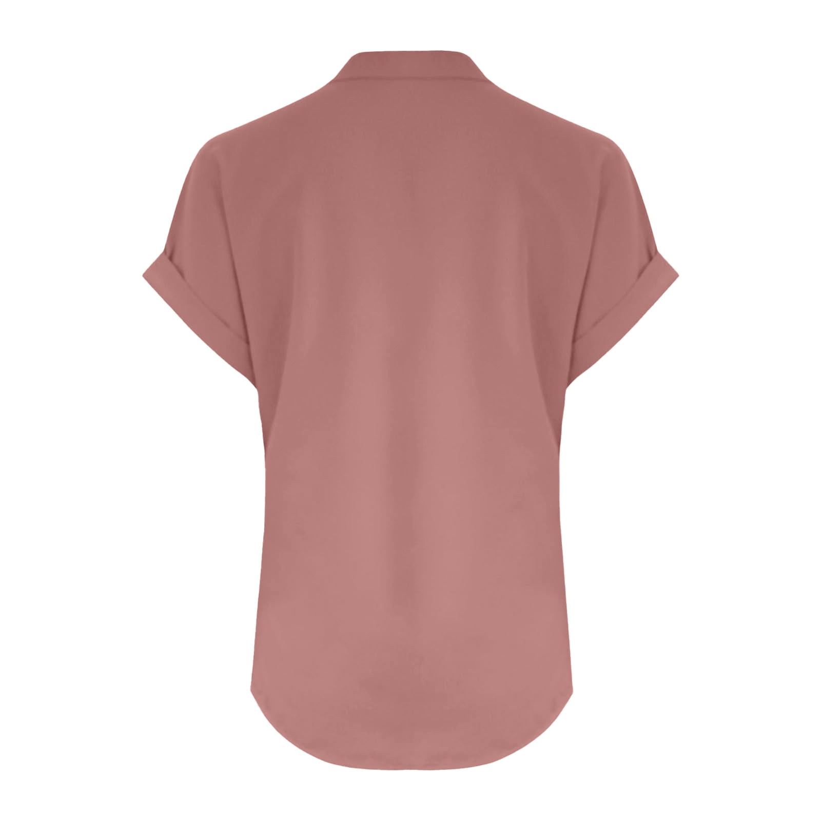 thumbnail image 4 of Camiseta sin mangas de verano holgada con cuello en V y pliegues para mujer: blusa fluida sin mangas con dobladillo curvo., 4 of 5